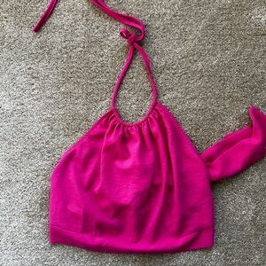 Pink Lily hot pink halter top